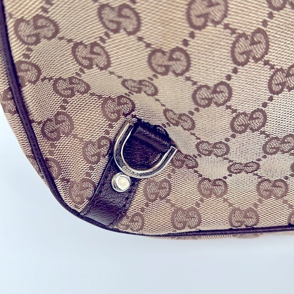 Authentic GUCCI Abbey GG Monogram Hobo- Tan - Picture 5 of 17